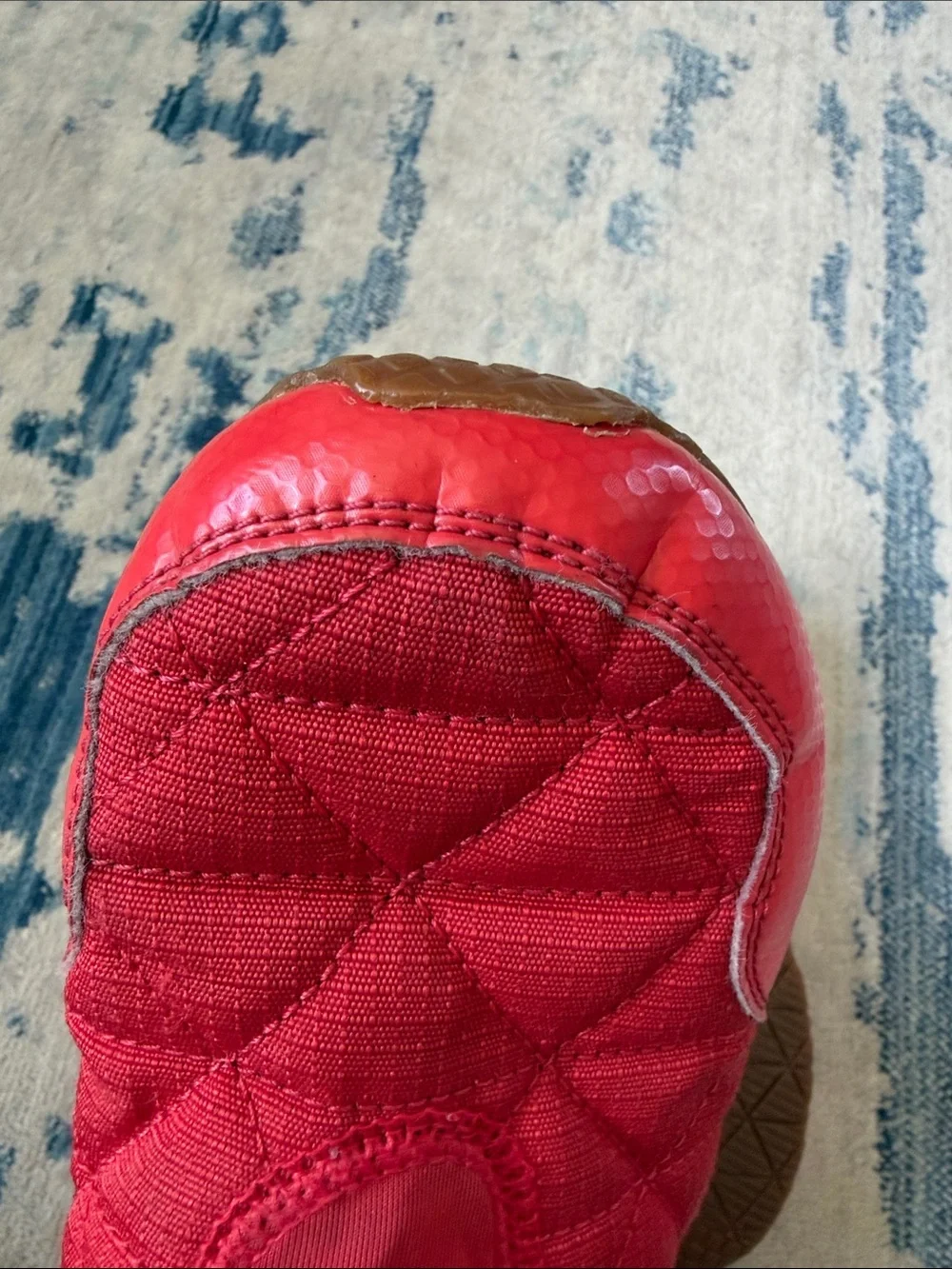 Teva Kids Quilted Red and Blue Slip-On Shoes